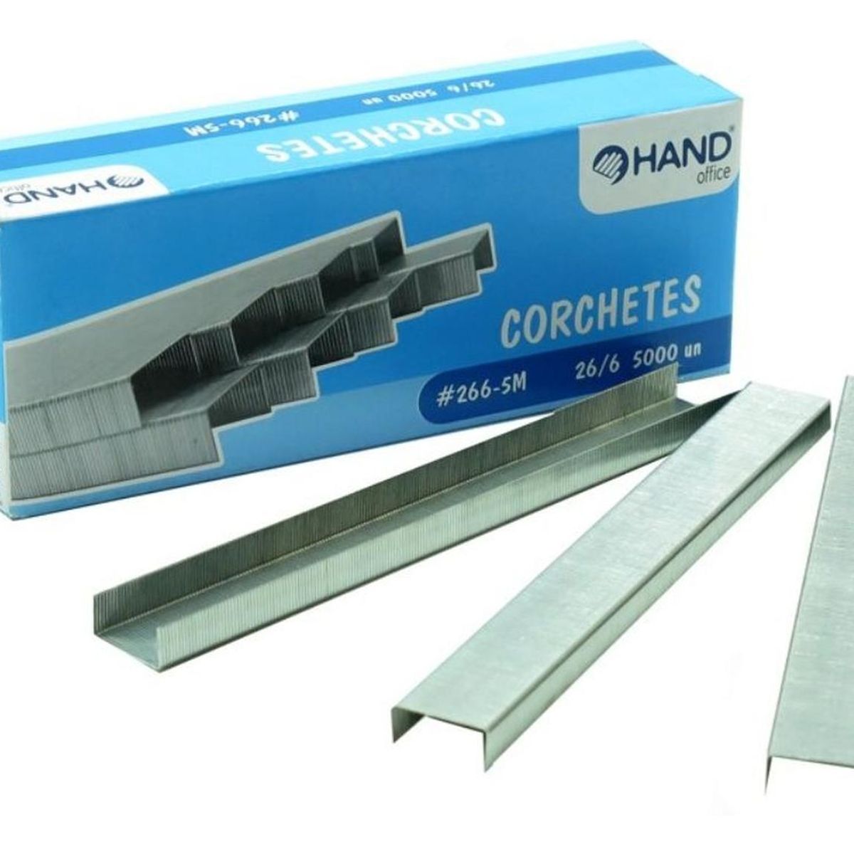 HAND - Caja Corchetes 26/6 5000 Unid. 20 Hojas. Hand