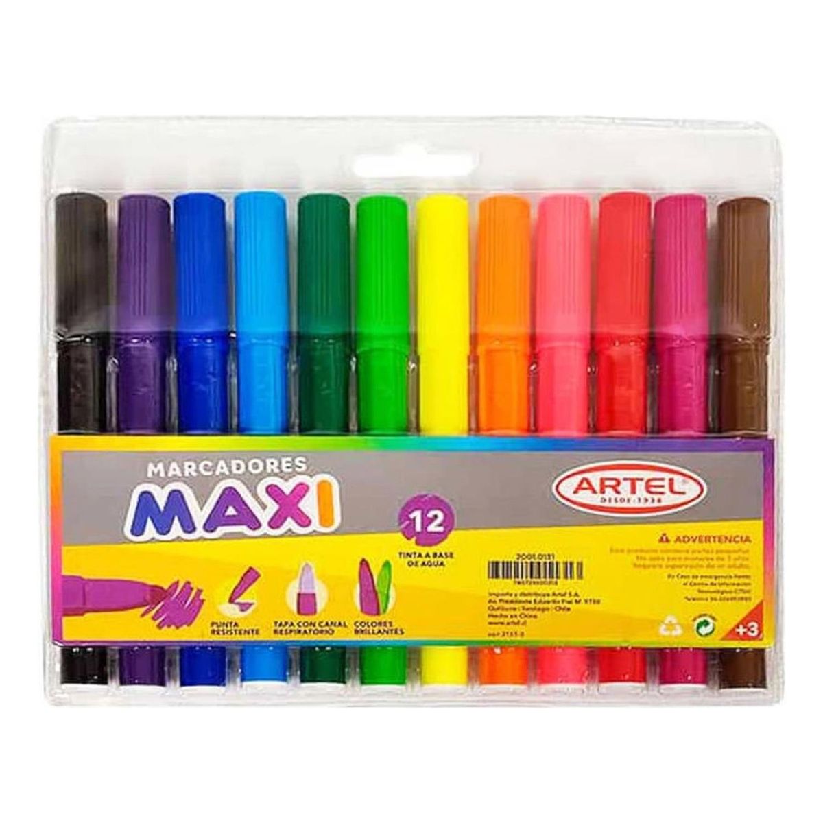 ARTEL - Estuche 12 Marcadores Maxi. Artel