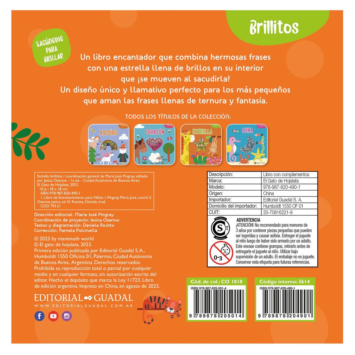 EDITORIAL GUADAL - Libro Brillitos: Estrella