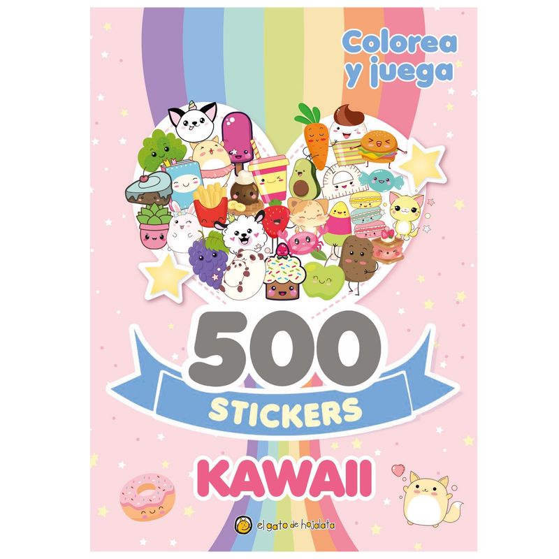 EDITORIAL GUADAL - Libro 500 Stickers Kawaii Editorial Guadal