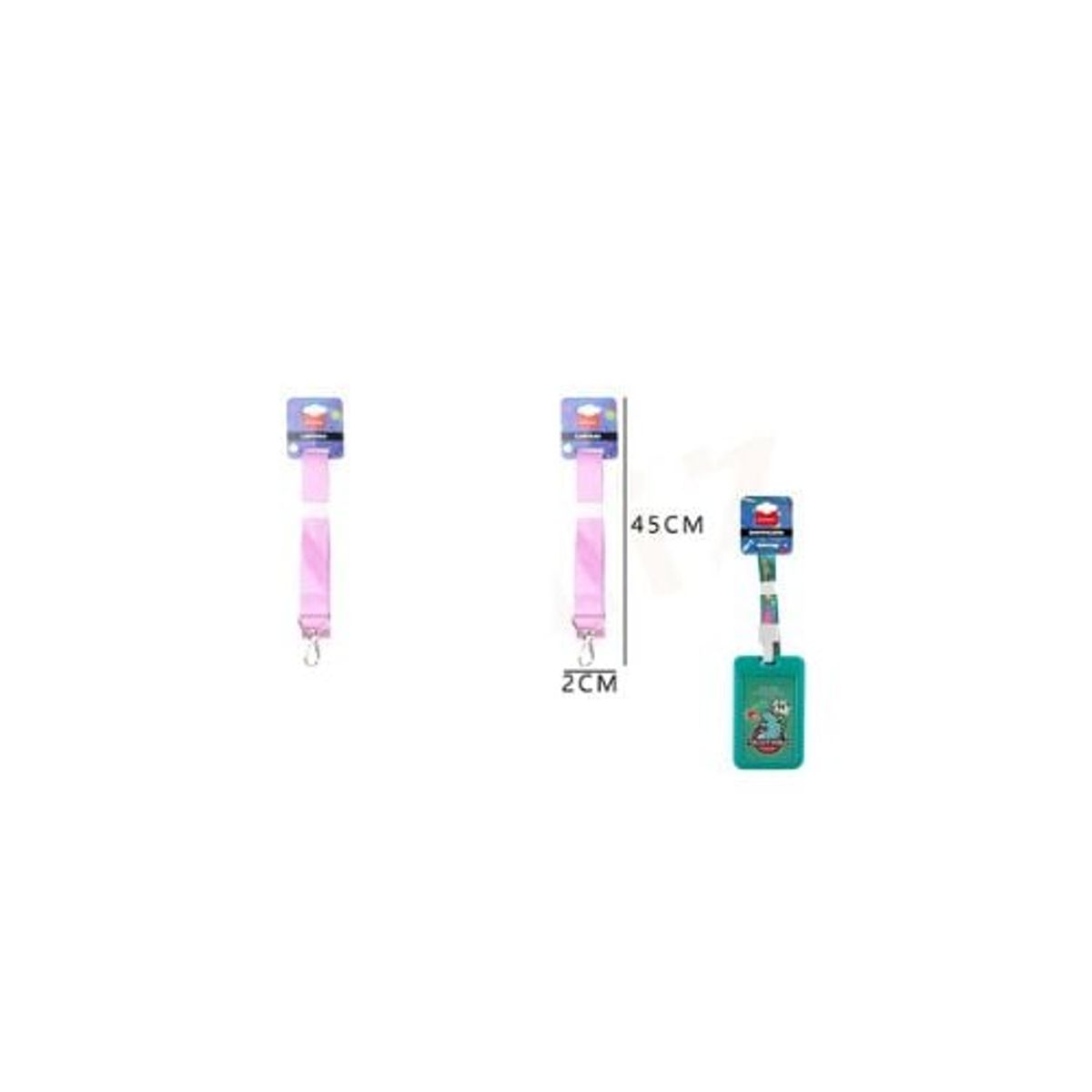 GENERICO - Lanyard O Porta Credencial Rosado 2 x 45 Cm