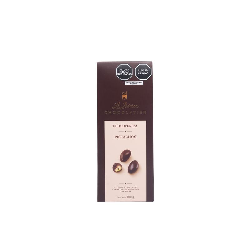 LA IBERICA - CHOCOPERLAS DE PISTACHOS 100G LA IBÉRICA