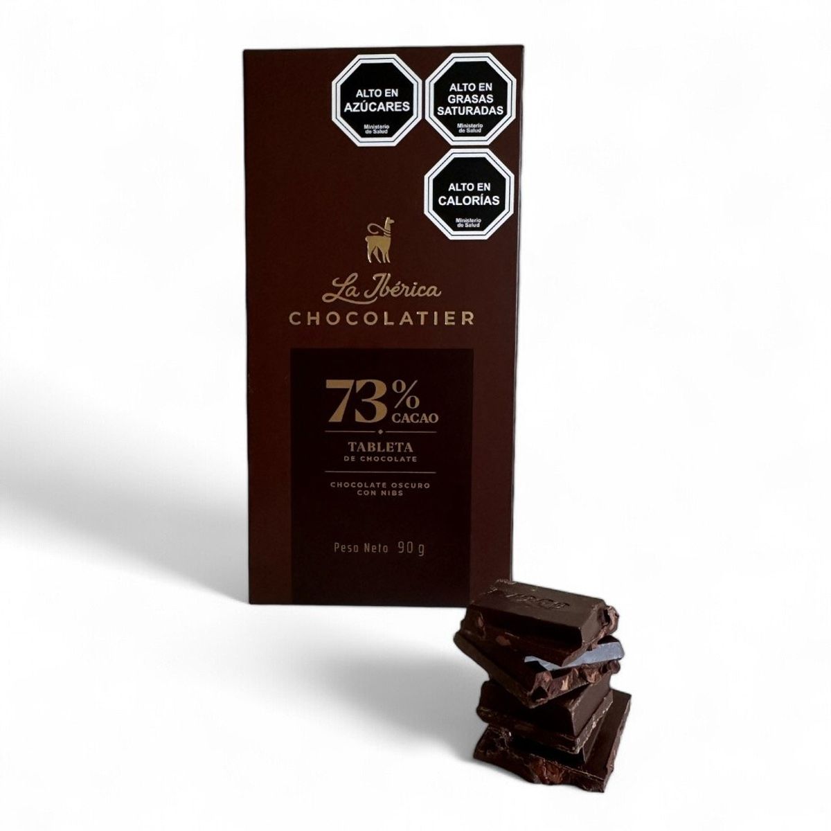 LA IBERICA - BARRA DE CHOCOLATE AMARGO 73% CON NIBS LA IBÉRICA