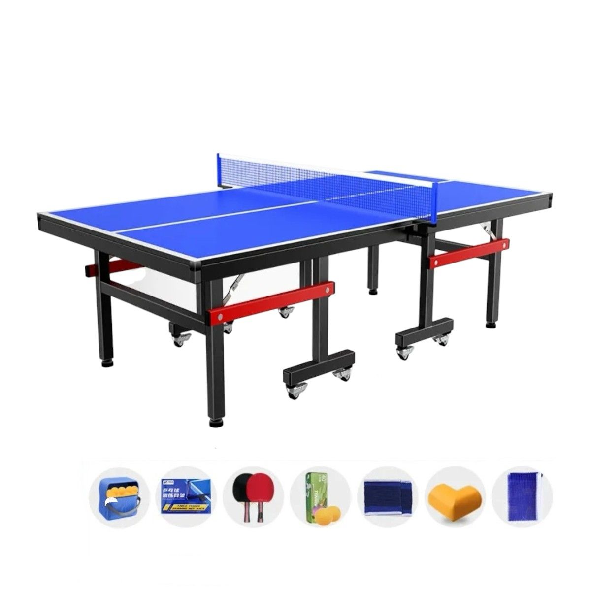 LUBABYCAS - Mesa De Ping Pong Profesional Plegable Accesorios LuBabycas