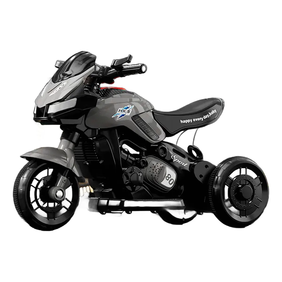 U BUY - Moto cochecito moto de juguete para niños gris