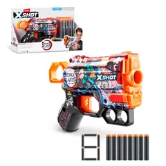 X-SHOT - LANZA DARDOS MENACE SKINS DEMON SLAYER CON 8 DARDOS