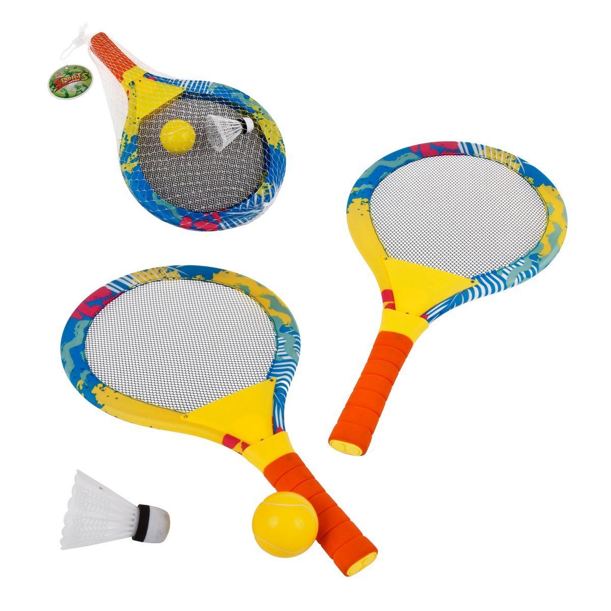 ANSALDO - Set de raquetas Ansaldo con pelota y pluma para playa