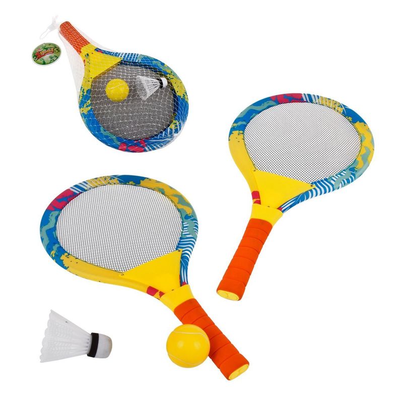 ANSALDO - PALETA DE PLAYA CON PELOTA Y PLUMA