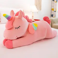 GENERICO - Peluche Unicornio Felpa 25 Cm Calidad Kawaii Rosado