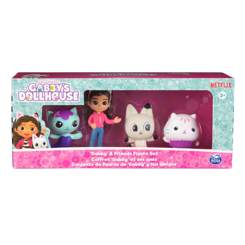 SPIN MASTER - Set 4 Mini figuras Gabby y sus amigos - Gabby´s Dollhouse