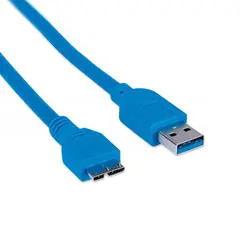 MANHATTAN - Cable Usb 3.2 Macho a Micro-b Macho 0.5 cm Azul