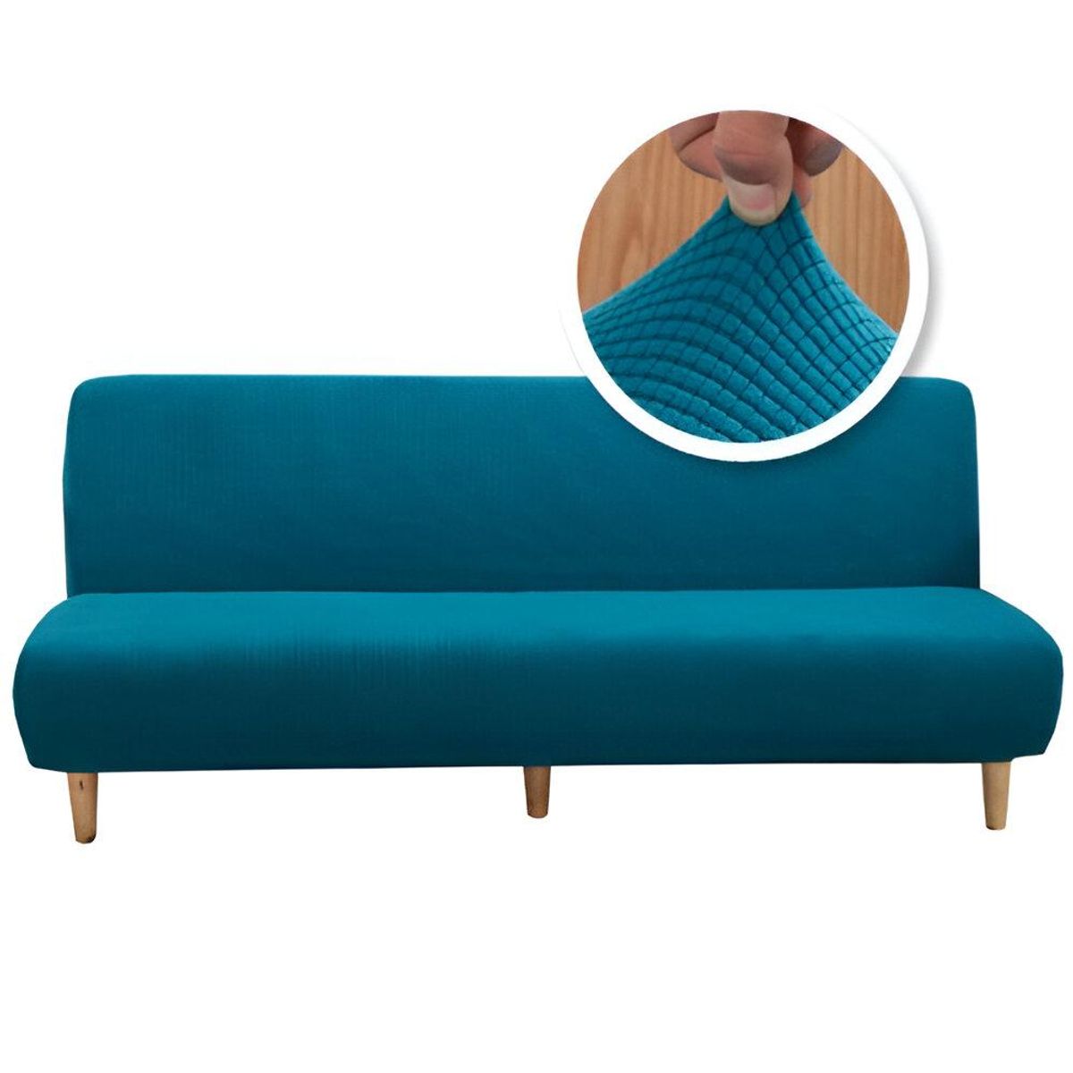 GENERICO - FUNDO DE FUTON CUADRILLE TURQUESA 160x230