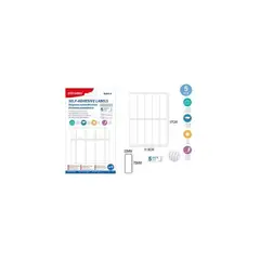 GENERICO - Etiquetas Autodhesivas 20x75 Mm Rectangulos 5 Hojas