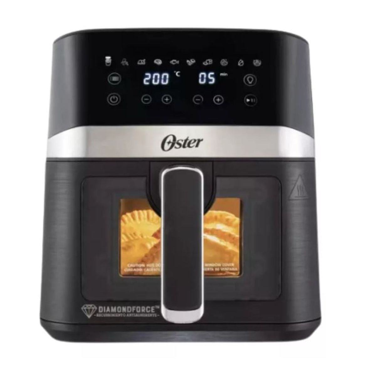 OSTER - Freidora Oster 4 Litros Digital Ventana Y Luz Interna Color Negro