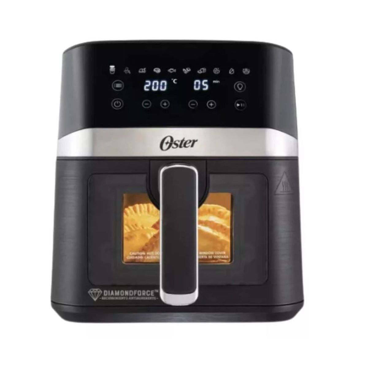 OSTER - Freidora Oster 4 Litros Digital Ventana Y Luz Interna Color Negro