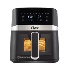 OSTER - Freidora 4 Litros Digital Ventana Y Luz Interna Color Negro