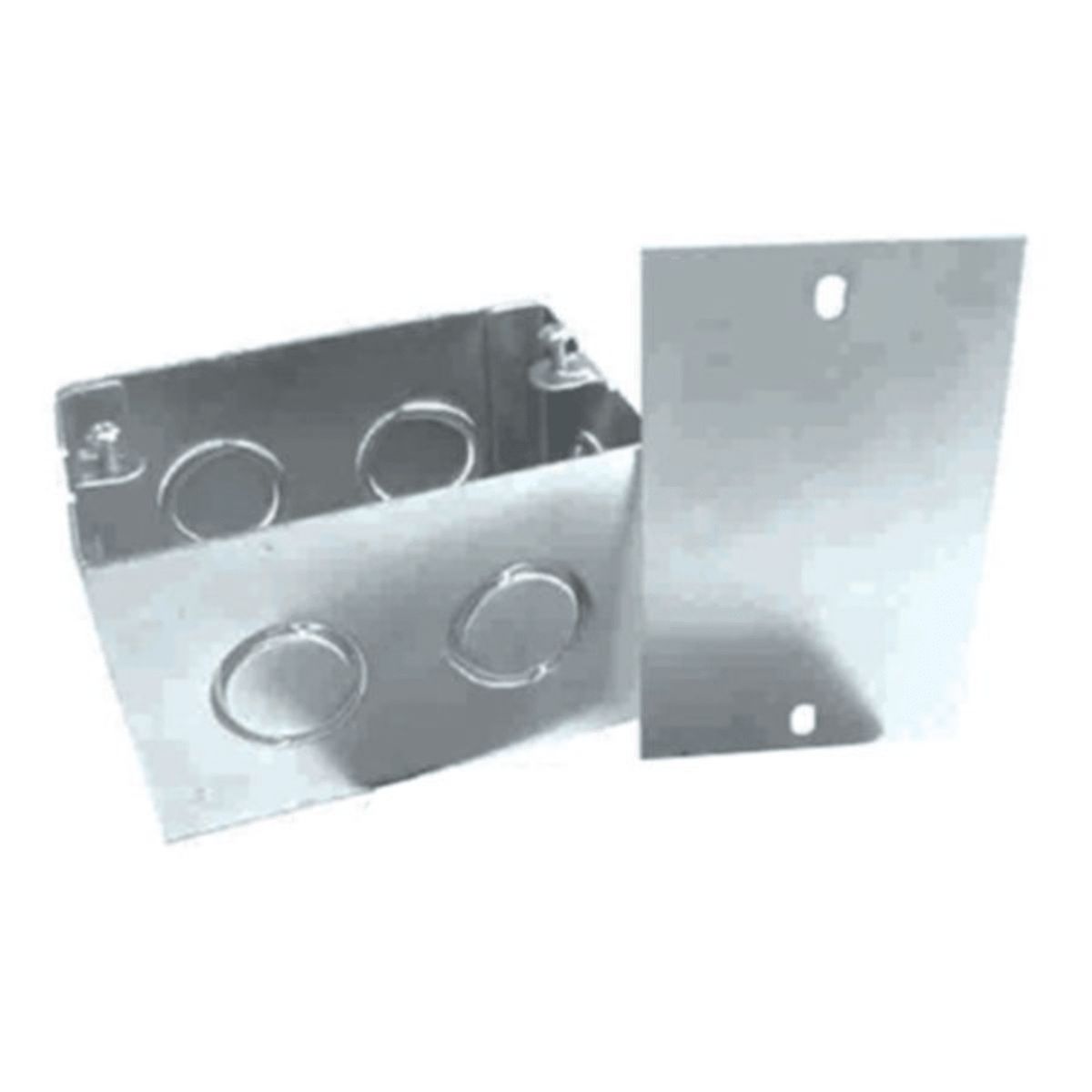 GENERICO - Pack 5 Unidades – Caja Metálica Zincada 100×65×65 mm con Prepicado