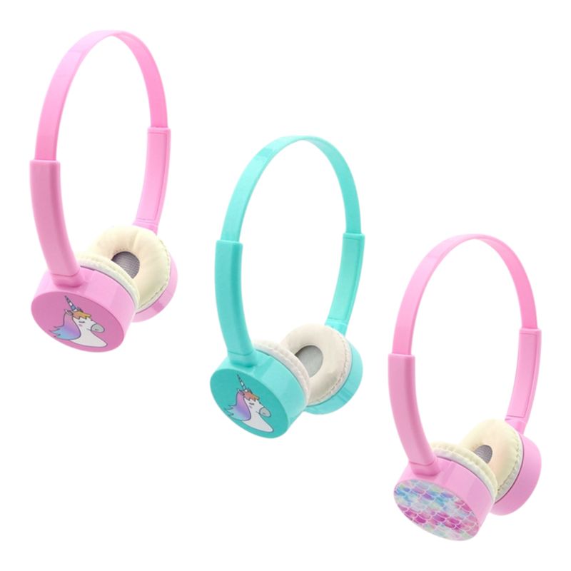 GENERICO - Audifonos Para Niños Con Cable De Vincha Plug 35Mm rosado
