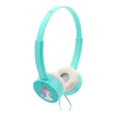 GENERICO - Audifonos Para Niños Con Cable De Vincha Plug 35Mm celeste