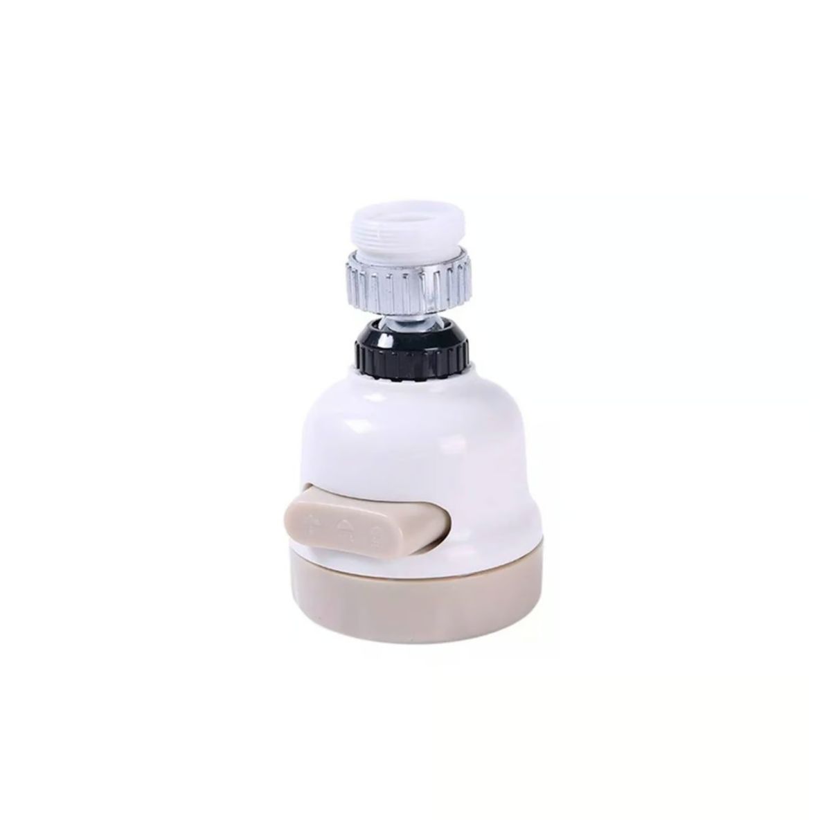 GENERICO - Grifo Ahorrador Giratorio Aireador Agua 360 Grados Acero