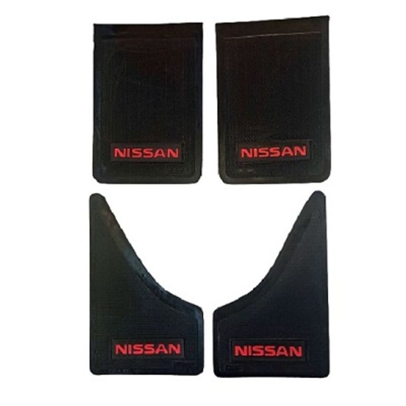 GENERICO - GUARDAFANGO PARA CAMIONETAS NISSAN LOGO ROJO