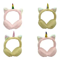 GENERICO - Audifonos Para Niños Con Cable Orejas De Gato Con Luz Peluche cafe