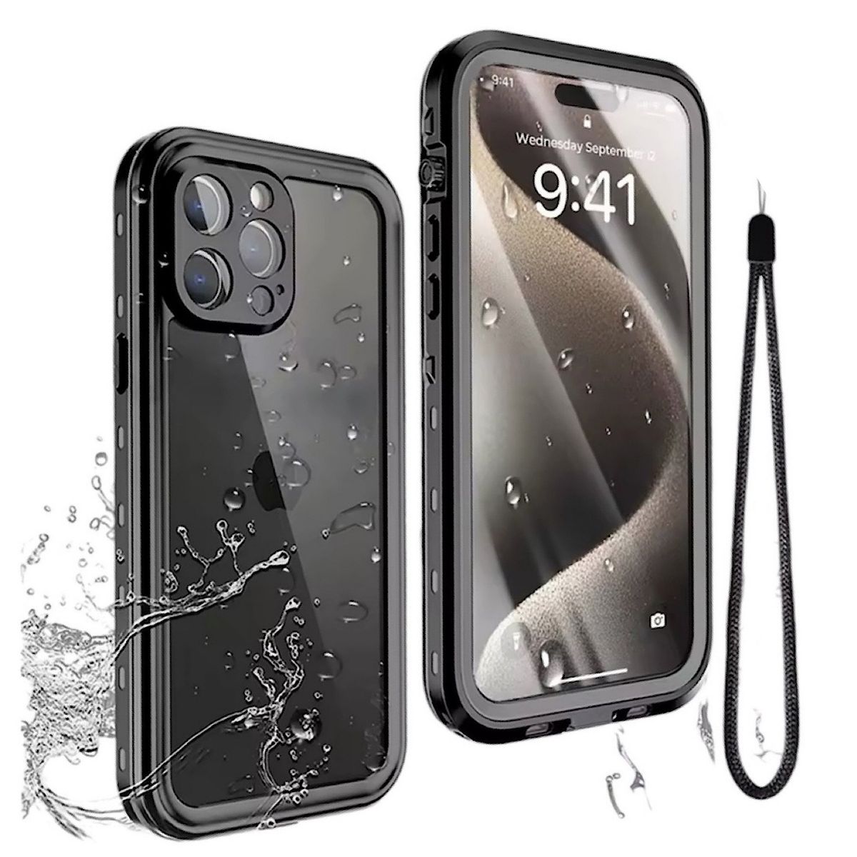 GENERICO - Carcasa Impermeable Para iPhone 15 Pro