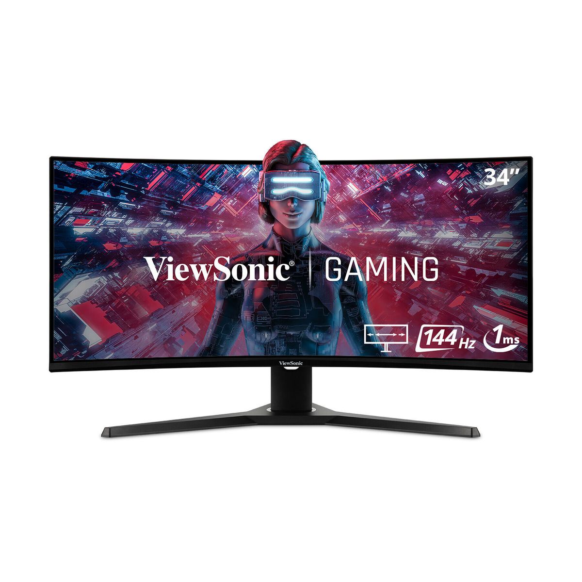 VIEWSONIC - Monitor ViewSonic VX3418-2KPC curvo ultra wide 34 UWQHD - Negro