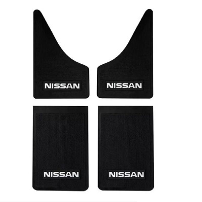 GENERICO - GUARDAFANGO PARA CAMIONETAS NISSAN LOGO BLANCO