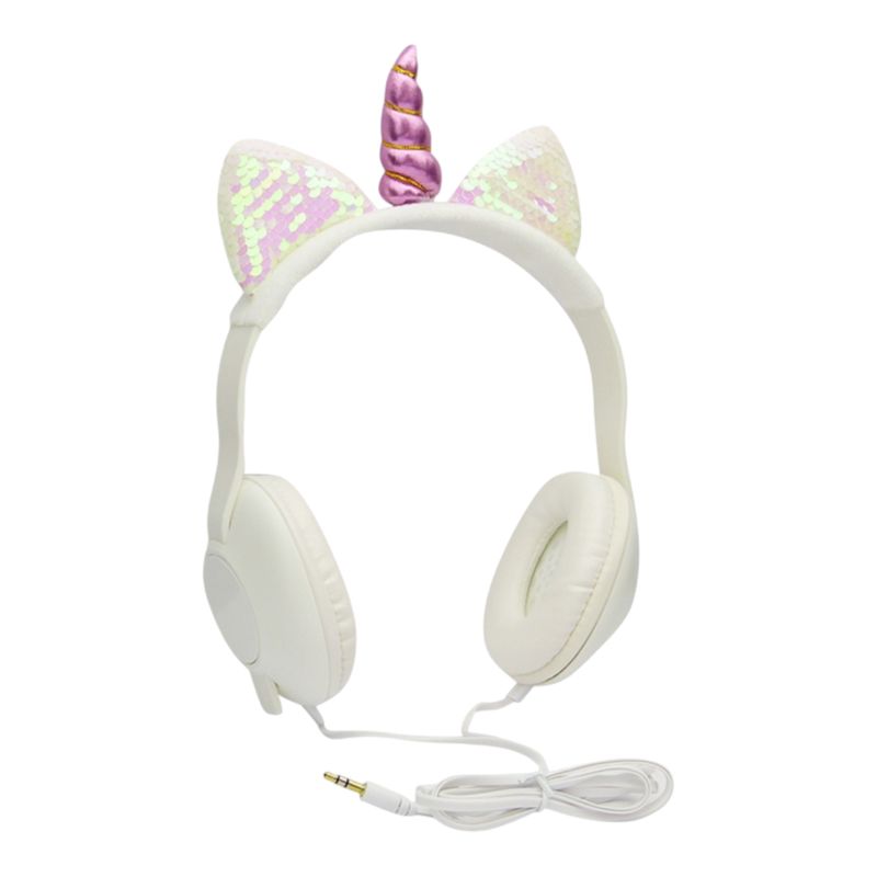 GENERICO - Audifonos pc xbox celular Para Niños De Cintillo Unicornio fucsia