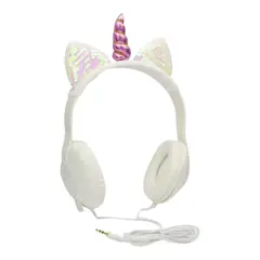 GENERICO - Audifonos pc xbox celular Para Niños De Cintillo Unicornio fucsia