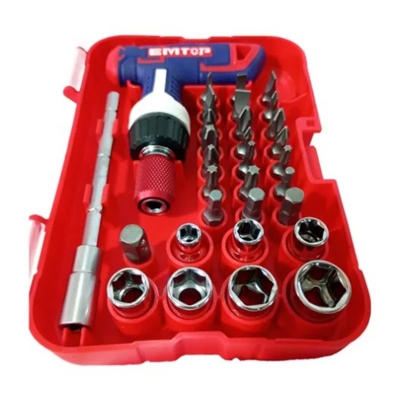 EMTOP - Set de 31 Piezas de Llaves con Mango en T EMTOP EBST03102