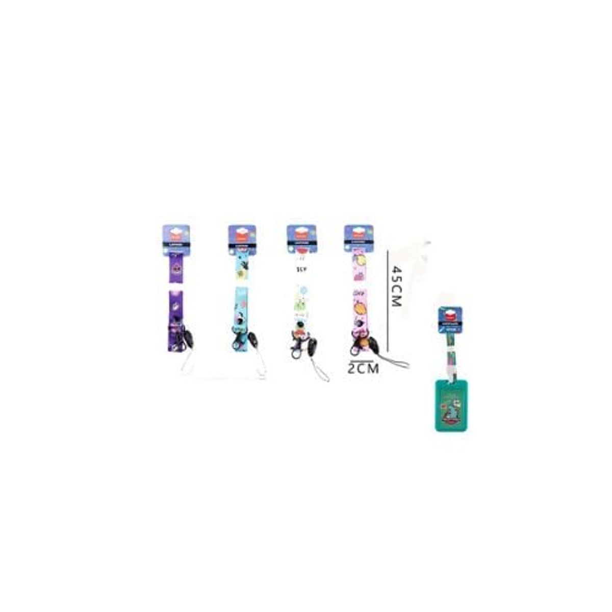 GENERICO - Porta Credencial Frutas 2 x 45 Cm