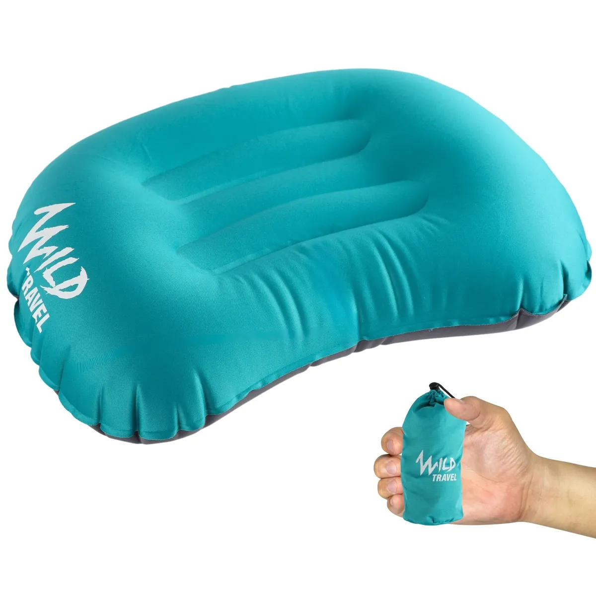 WILD TRAVEL - Cojín Almohada Inflable Trekk Camping TrailPillow WildTravel