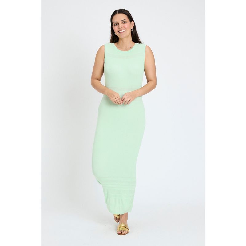 ASH - Vestido Largo Verde Cata Mujer Ash.-