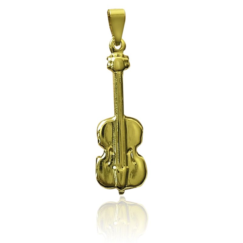 ANDREA COGGIOLA JOYAS - Colgante Violín Enchapado Oro 18K
