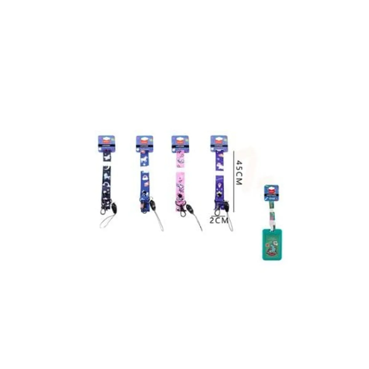 GENERICO - Porta Credencial Unicornios 2 x 45 Cm