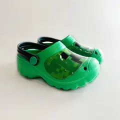 MINECRAFT - Zueco de Eva Niño Creepers Pixeles Verde