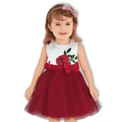TEDMIMAK - Vestido Floreado Sin Mangas Niña 1 A 3 Años