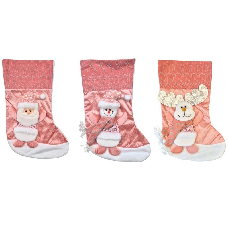 LIKE SHOP - Botas Bolsas Calcetines de Navidad Decoracion Chimenea 473