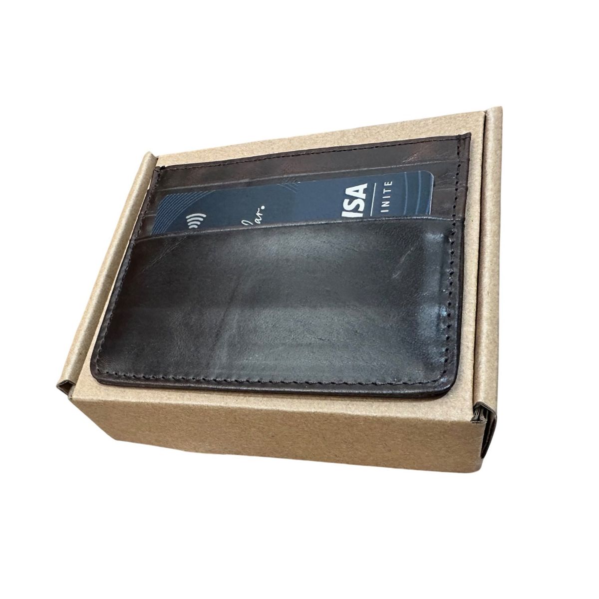 TOLVA - Porta tarjetas de cuero con 7 divisiones