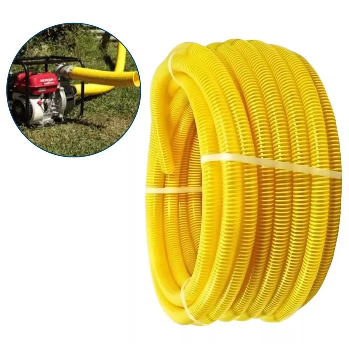 GENERICO - Manguera De Succion Motobomba 1 1/2 Pulgada 10 Metros Ferretools