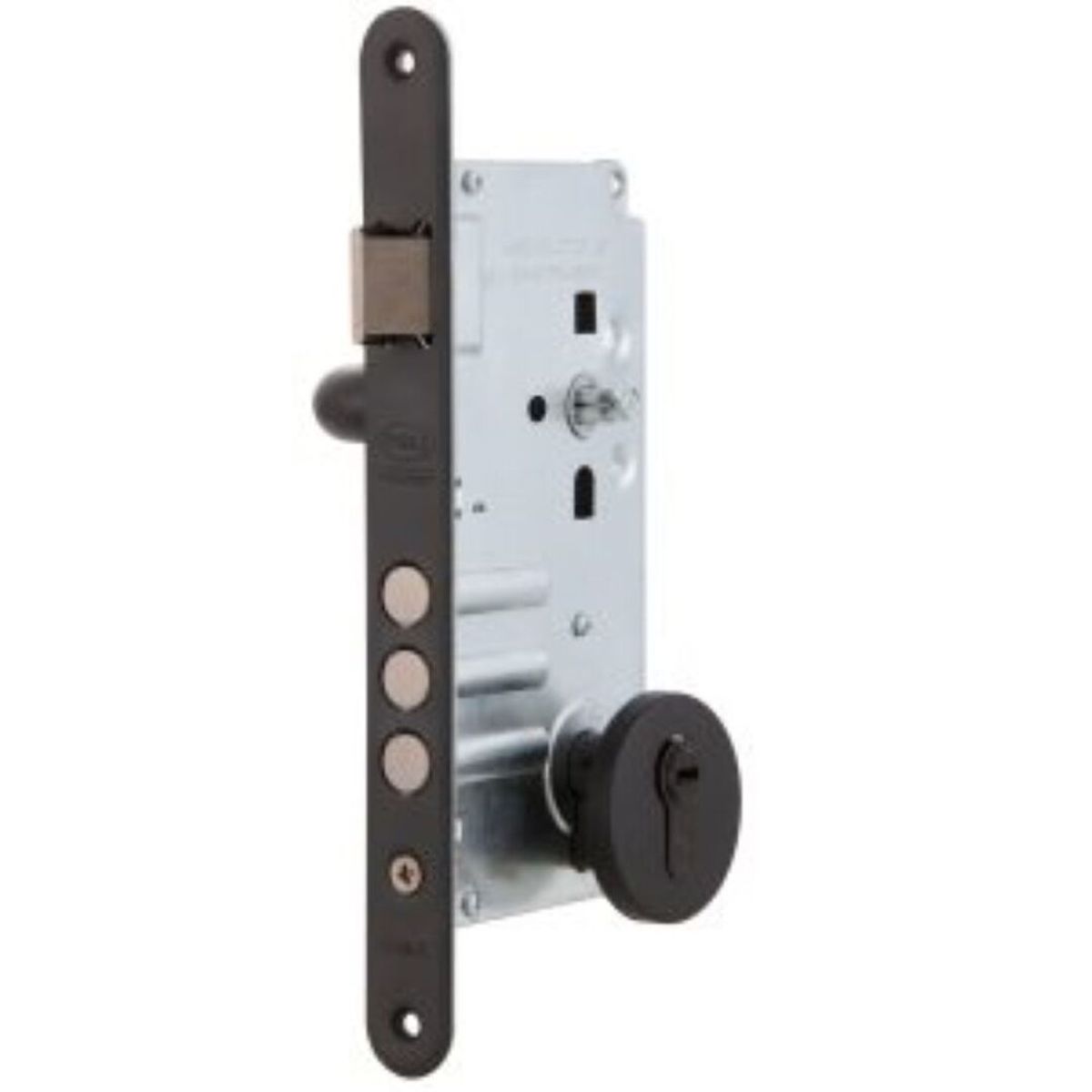 POLI - Cerradura Embutida Firenze Black B60 Poli Acceso 12