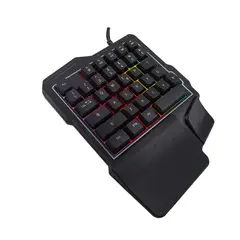 GENERICO - Teclado Game Una Mano Mini Keyboard Rgb 35 Teclas Ergonomico.