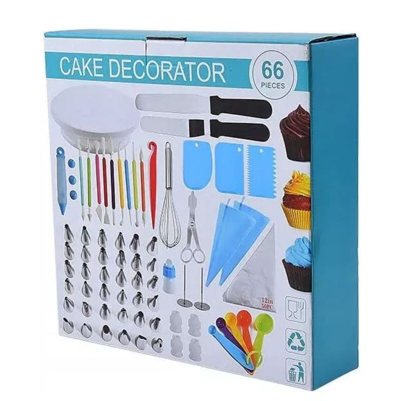 GENERICO - Set 66pcs Repostería Base Giratoria Kit Pastelería Cake.