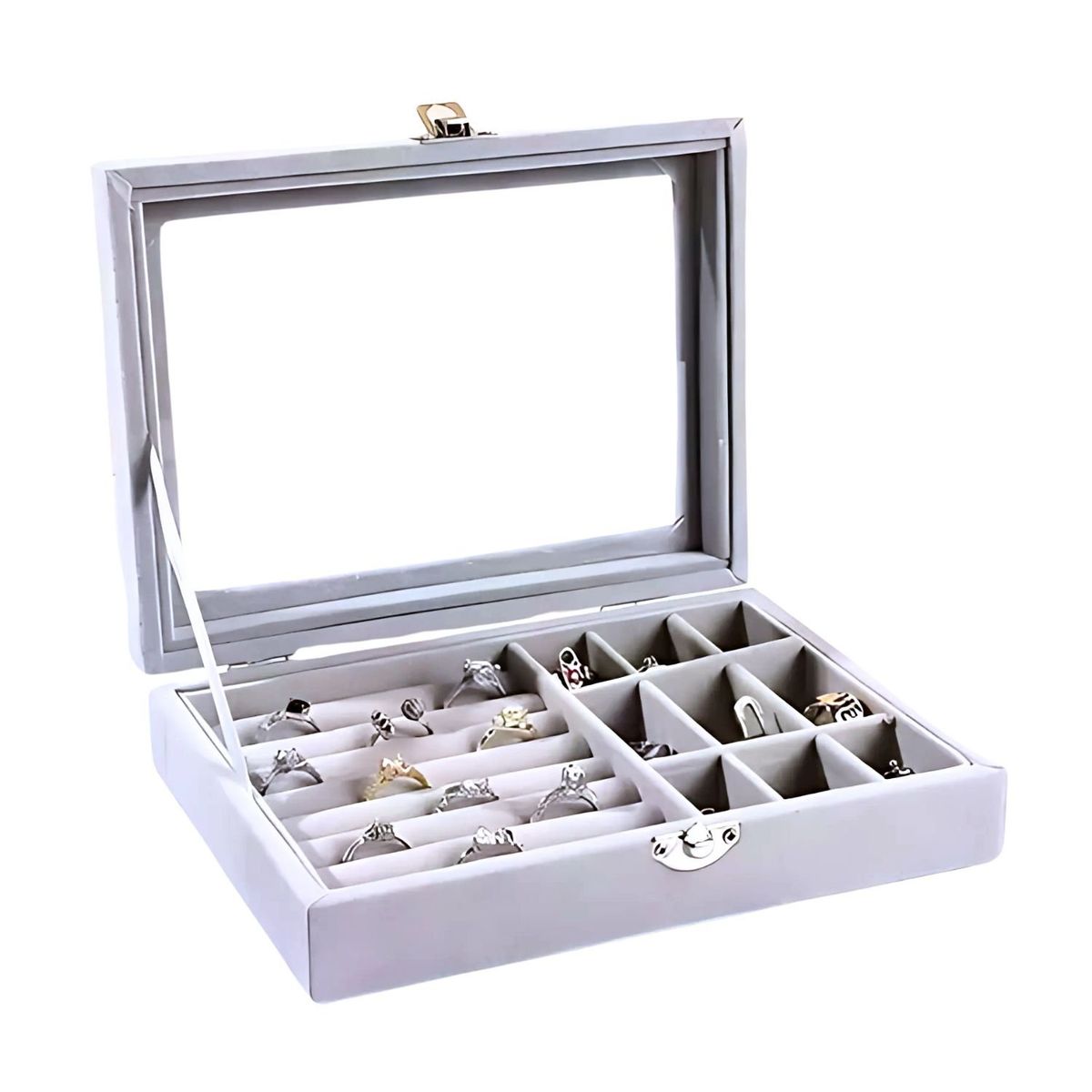 GENERICO - Joyero Exhibición Estuche Organizacion Alamacenamiento Joyas