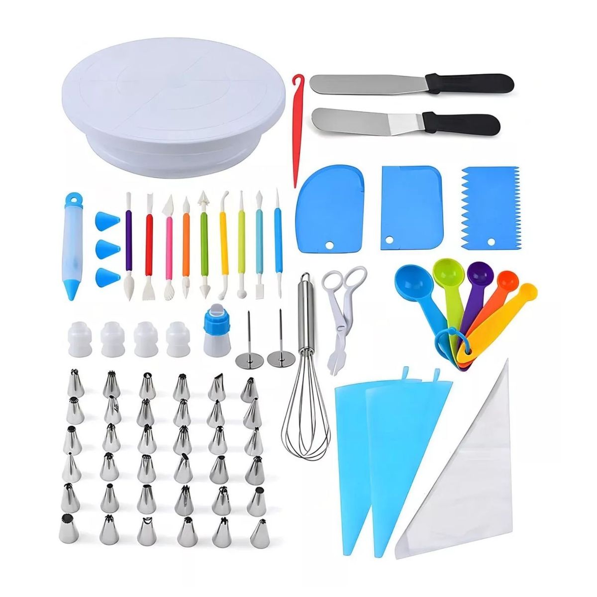 GENERICO - Set 66pcs Repostería Base Giratoria Kit Pastelería Cake 