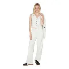 JACINTA TIENDA - Pantalón Owen rayas blanco