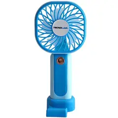 TECNOLAB - Mini Ventilador Recargable Portátil Azul TL669BL