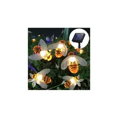 UNIVERSAL - Cadena De Luces Solares De 30 Ledes Para Exterior Jardín Luces Abeja